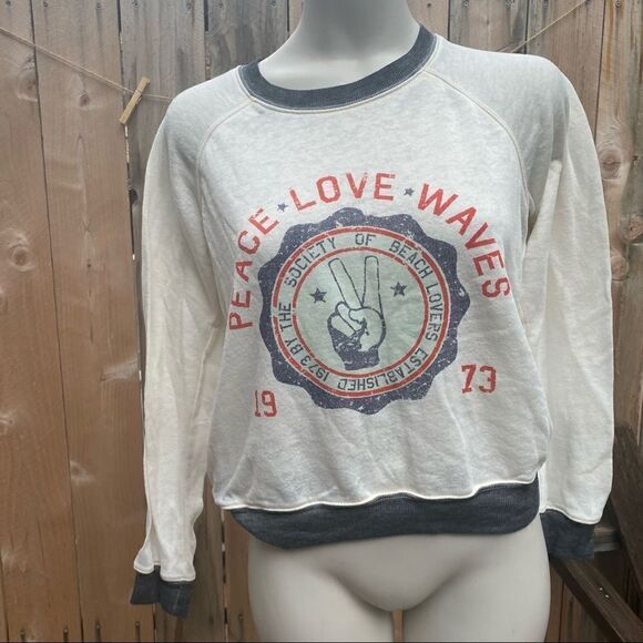 Billabong lightweight long sleeve graphic T-Shirt size medium - Picture 1 of 7